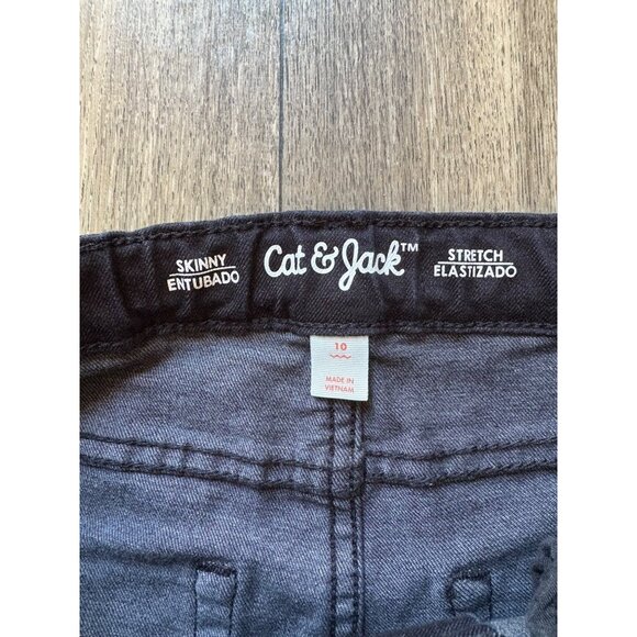 CAT & JACK BOYS SIZE 10 BUNDLE (3) PANTS - JEANS DRAWSTRING ADJUSTABLE STRETCH - Picture 10 of 10